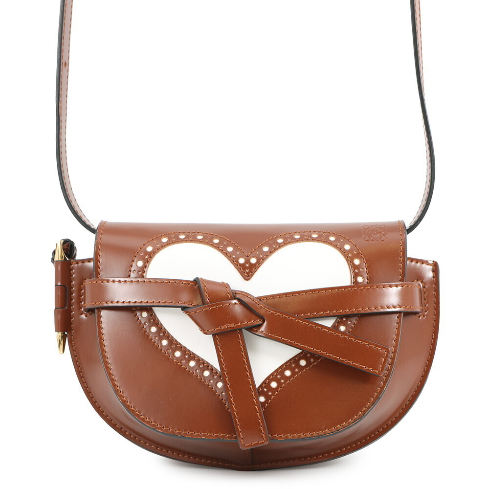 Loewe shoulder bag heart motif Gate Dual leather